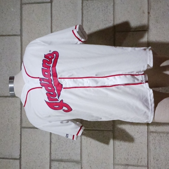 Cleveland Indians Carlos Baerga White Jersey Unisex Size XL - Picture 1 of 2